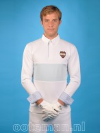 Kingsland Showshirt Edward White/Light Blue