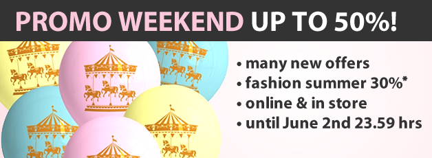 Promo Weekend up to 50%