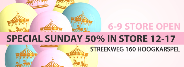 Sunday Sept 6th store open 12-17!