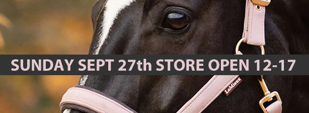 Sunday Sept 27th store open 12-17!