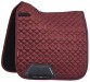 LeMieux Zadeldek Crystal Suède Square Dressage Burgundy