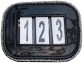 HB Competition Numbers Showtime Black/Silver
