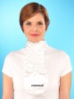 NL Stock Tie Ruffles Satin White