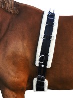 Vantaggio Lunging Girth + Faux Fur Black