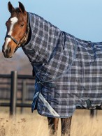 Rhino Turnout Rug Plus Lite Navy Check