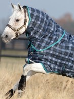 Rhino Outdoor Rug Plus Medium Pony Navy Check