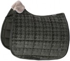 Eskadron Saddle Pad Essence Velvet Stamp Darkolive