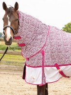 Harry's Horse Fly Rug Mesh-Pro + Neck Cactus Flower