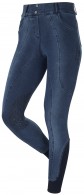 LeMieux Riding Breeches Bregging Ava Knee Grip Denim Blue