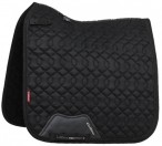 LeMieux Saddle Pad Crystal Suede Square Dressage Black