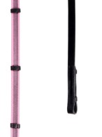Harry's Horse Reins Anti-Slip + Hook + Stops Pink