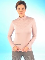 BR Mock Neck Desi Adobe Rose