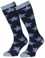 LeMieux Knee Socks Fluffies Stars Atlantic
