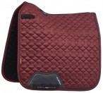 LeMieux Saddle Pad Crystal Suede Square Dressage Burgundy