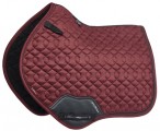 LeMieux Saddle Pad Crystal Suede Close Contact Burgundy