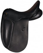 Trophy Dressage Saddle Monoflap + Patent Leather Black