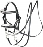 LeMieux Hoofdstel Stokpaard Stang & Trens Black