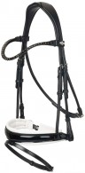 LeMieux Bridle Kudos Dressage Patent Black/White