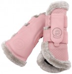 Eskadron Leg Protector Platinum Mesh + Faux Fur Soft Rouge