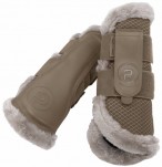 Eskadron Leg Protector Platinum Mesh + Faux Fur Smoky Taupe
