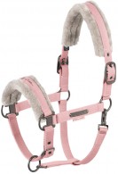 Eskadron Headcollar Platinum Faux Fur Soft Rouge