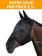 Super Sale! Vantaggio Flymask + Ears + Fringes Black
