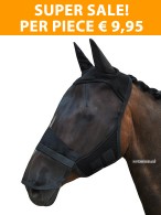 Super Sale! Vantaggio Flymask + Ears + Nose Net Black