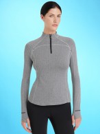 LeMieux Shirt Aspen Herringbone Base Long Black