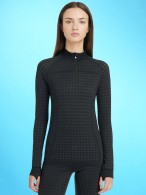 LeMieux Shirt Aspen Houndstooth Base Long Black
