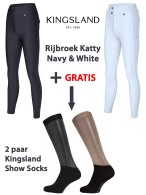 SUPER 12-uurtje! Kingsland Rijbroek Katty + Gratis 2 paar KL Show Sokken