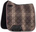 LeMieux Saddle Pad Heritage Check Square Dressage Cocoa