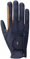 Roeckl Riding Gloves Malta Grip Navy/Caramel