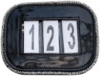 HB Competition Numbers Showtime Black/Silver
