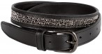 Harry's Horse Belt Leather Crystal Drops Black