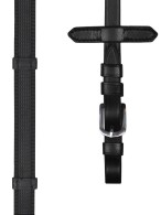Vantaggio Reins Anti-Slip 1 + Buckle + Stops Black