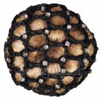 BR Hair Knot Net Crystal Black