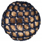 BR Hair Knot Net Crystal Blue