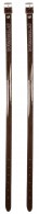 Petrie Spur Straps Patent Leather Dark Brown/Silver