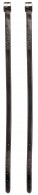 Petrie Spoorriem Leder Contrast Black/Silver