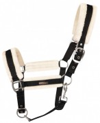 Vantaggio Headcollar Set Faux Fur Black