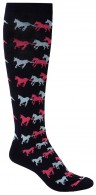 Mountain Horse Knee Socks Running Horse Navy