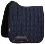LeMieux Saddle Pad Carbon Mesh Air Square Dressage Navy
