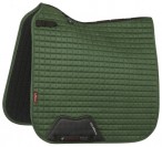 LeMieux Saddle Pad Suede Square Dressage Hunter Green