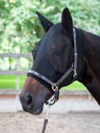 Harry's Horse Flymask Skinfit + Ears Black