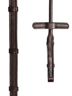 Vantaggio Reins Soft Rolled + Inside Rubber + Stops Brown