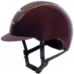 Harry's Horse Riding Helmet Matterhorn Sparkle Bordeaux/Rosegold