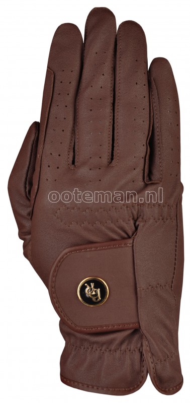 BR Riding Gloves All Weather Pro Brown Ooteman Equestrian