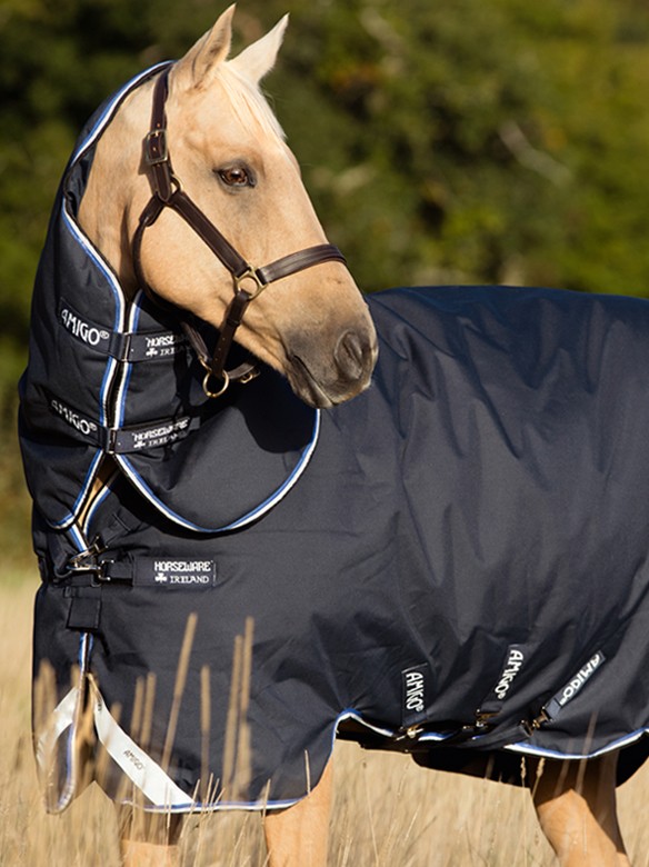 Marco Polo Denk vooruit Syndicaat Amigo Regendeken Bravo 12 Plus Lite Navy | Ooteman Paardensport