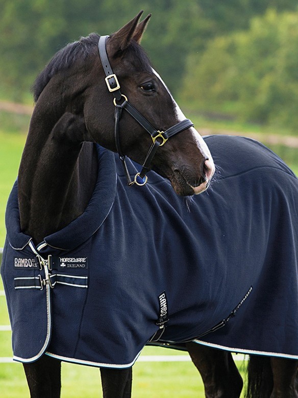 doolhof in de buurt Geleidbaarheid Rambo Zweetdeken Cosy Fleece Navy | Ooteman Paardensport