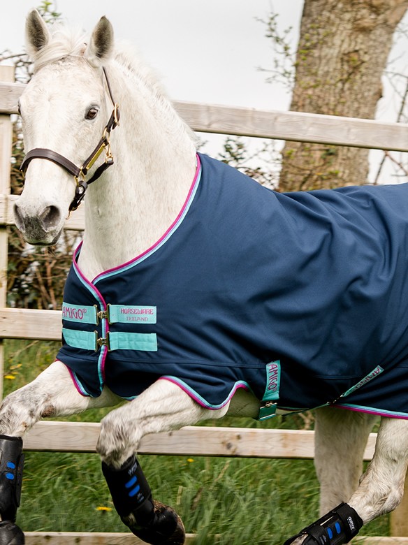 grootmoeder Een goede vriend per ongeluk Amigo Regendeken Hero 900 Lite Pony Dark Blue | Ooteman Paardensport